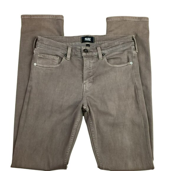 Paige Federal Slim Straight Jeans Mens 30 Tanned Saddle - Picture 3 of 13